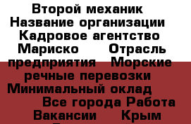 Второй механик › Название организации ­ Кадровое агентство "Мариско-2" › Отрасль предприятия ­ Морские, речные перевозки › Минимальный оклад ­ 171 635 - Все города Работа » Вакансии   . Крым,Бахчисарай